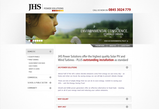 JHS Solar Solutions Website Design